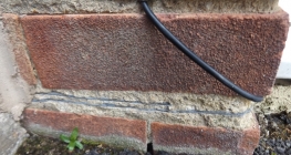 This is an example of a double slate damp proof course.